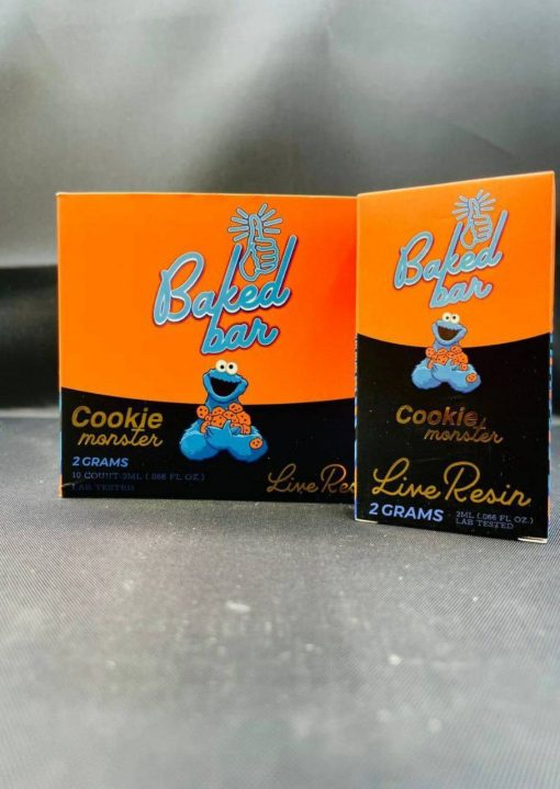 Cookie Monster baked bar