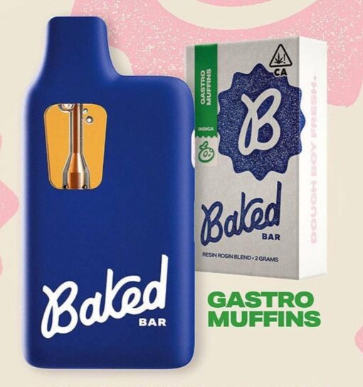 Baked Bars 2g Disposable Resin Rosin blend - Gastro Muffins